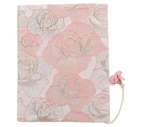 CLISPEED Funda de Tela para Libros, Cubre Libros Decorativo, A5, Rosa, Adhesión Firme, Resistente al Desgaste, para Cuadernos y Estudiantes