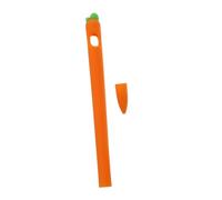 CLISPEED Funda Protectora para Lápiz Óptico Pencil 1 para Niños y Adultos, Diseño De Silicona con Patrón De Zanahoria, Antiarañazos, Compatible con Carga, Color Naranja Compacto