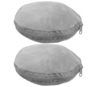 CLISPEED Funda Redonda de Pelusa para Calentador de Manos Cremallera, Aislante y Anti-escaldaduras, 2 Piezas para Oficina y Hogar en Invierno