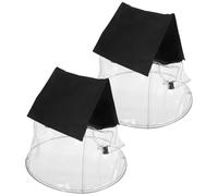 CLISPEED Funda Transparente para Luces de Escenario Par y Móviles 2 Piezas Protección contra Lluvia y UV para Uso Exterior en Eventos al Aire Libre