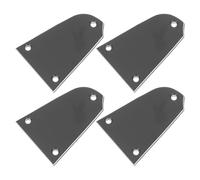 CLISPEED Fundas de repuesto para barra de armadura de diseño portátil para bajo y guitarra, 4 piezas, material resistente para reparar piezas de varilla de guitarra viejas y dañadas