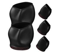 CLISPEED Fundas para Ruedas De Muebles 5 Piezas Resistentes Al Desgaste, Copas De Ruedas para Sillas De Oficina y Comedor Que Reducen Ruido y Protegen Pisos