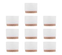 CLISPEED Fundas Protectoras para Patas de Silla Redondas 25,4 Mm, Almohadillas Plásticas Antideslizantes para Muebles, Protectores de Suelo para Interior, Paquete de 10 Unidades