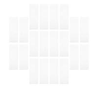 CLISPEED Fundas Transparentes para Marcapáginas de Pvc con Agujero, 20 Unidades, Protección para Libros, Scrapbooking y Organización de Fotos, Accesorios Prácticos para Oficina y Viajes