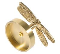 CLISPEED Gancho de Pared sin Perforaciones de Latón Colgador Metálico para Abrigos y Llaves Estilo Europeo Diseño Libélula Percheros de Pared para Cocina Dormitorio y Pasillo