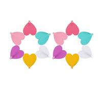 CLISPEED Ganchos Autoadhesivos de Hierro Diseño Delicado y Elegante Forma de Corazón 12 para Colgar Cuadros sin Taladrar para Baño y Sala
