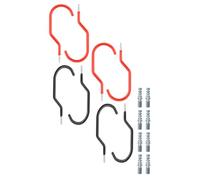 CLISPEED Ganchos para Colgar Bicicletas de Pared 8 Pcs Recubrimiento Plástico, Metal Resistente Antióxido, Incluye 8 Tubos de Expansión Pe, Gancho para Almacenamiento en Interiores y