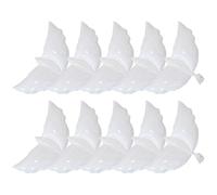 CLISPEED Globos Blancos de Paloma para Decoración de Fiestas y Celebraciones, 10 Piezas de Aluminio para Ambiente Festivo y Aire Libre