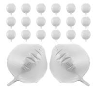 CLISPEED Globos Redondos de Aluminio Blancos 22 Pulgadas 20 Piezas para Decoración de Fiestas Bodas Shower y de Globos Reutilizables