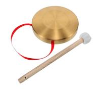 CLISPEED Gong de Aleación de Cobre Mini Instrumento de Percusión Infantil con de Madera Diseño Seguro para Sonido Claro y Melódico para Escuelas y Actividades Grupales