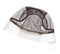 CLISPEED Gorra de Peluca Frontal de Encaje Ajustable, Red de Malla Transpirable en Color Marrón Oscuro para Hacer Pelucas, Accesorio Ligero y Cómodo para Peluquería y Cuidado del Cabello