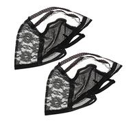 CLISPEED Gorras Elásticas para Pelucas de Mujer 2 Unidades Talla Única Transpirable Poliéster Cómoda Uso Diario Accesorios para Pelucas