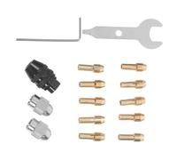 CLISPEED Herramienta de Mandril para Taladro con Collet de Cobre Diseño Compacto Disipación Térmica para y Pulido Metálico Profesional Incluye Tuercas y Mandril Kit con Collets y Llaves