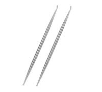 CLISPEED Herramientas de Masaje Auricular de Acero Inoxidable 2 Piezas Pluma Detectora de Puntos Dolorosos Diseño Antideslizante Uso Orejas Embalaje Sellado