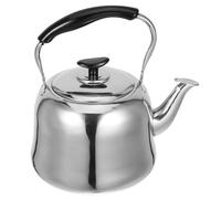 CLISPEED Hervidor Silbante de Acero Inoxidable 4l para Estufa, Tetera para Cocina Inducción y Gas, Mango Ergonómico Antideslizante, Tetera Grande para Agua Caliente en Hogar y Camping