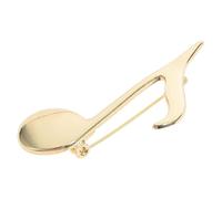 CLISPEED Insignia de Símbolo Musical en Aleación de Zinc para Hombre y Mujer, Pin Decorativo para Abrigos y Disfraces, Accesorio Resistente para Ropa y Bolsos