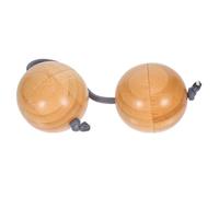 CLISPEED Instrumento De Percusión De Mano De Bambú Kashaka Bolas Rítmicas Portátiles Para Principiantes Para Educación Musical Infantil Interacción Familiar y Actuaciones Fiestas