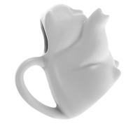 CLISPEED Jarra de Leche de Cerámica Diseño de Animal, Capacidad 50ml, Pulida Finamente, Fácil de Almacenar para Uso en Casa y Restaurante