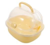 CLISPEED Jaula Portátil para Hámster Transparente de Resistente con Diseño Cómodo y Seguro para Viajes Transportadora para Mascotas Pequeñas para Exteriores Caja de Transporte para