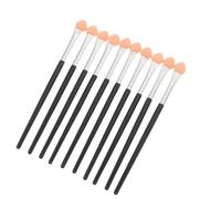 CLISPEED Juego de 100 Pinceles Pequeños de Esponja para Pintar Pinceles de Punta Fina Mango Negro de 113 CM Tubo de Aluminio Esponja Blanca para Manualidades Mezcla de Tinta y Arte