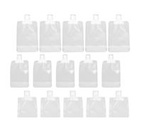 CLISPEED Juego de 24 Bolsas de Cosméticos de Viaje Recargables de Pet, 50ml y 100ml, Ligeras y Portátiles Tapas, Ideales para Viajes y Baños Corporales