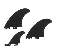 CLISPEED Juego de 3 Aletas Aplicables para Paddle de 54 Pulgadas Quillas de Repuesto para Tablas Hinchables Material Resistente y Desmontable Accesorio para Deportes Acuáticos Negro