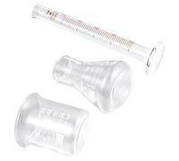 CLISPEED Juego de 3 Piezas de Herramientas Científicas para Laboratorio Vaso Medidor, Probeta y Matraz Triangular de Vidrio Borosilicato para Medición Precisa