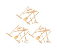 CLISPEED Juego De 3 Rastrillos De Plástico Rastrillo De Mano para Bonsái Herramientas De Jardín Zen para Bricolaje Herramientas De Jardín En Miniatura Pequeño