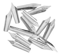 CLISPEED Juego de 30 Puntas de Repuesto para Pluma Estilográfica de Metal 05 MM Puntas para Bolígrafos de Caligrafía Papelería para Estudiantes Reemplazo Duradero y Escritura Suave