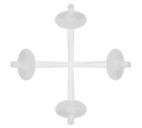 CLISPEED Juego de 4 Pasadores de Carrete y Soportes de Plástico, Repuestos para Máquinas de Coser Domésticas, Accesorios para Trabajos de Costura