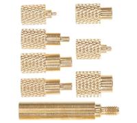 CLISPEED Juego de Puntas de Inserción Termoendurecibles para Impresora 3d, Kit de 7 Piezas Insertos de Cobre Moleteados M2-m8, Accesorios de Prensa Térmica para Uso en Fabricación Aditiva