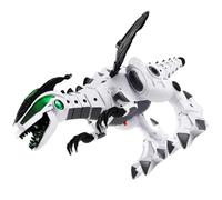 CLISPEED Juguete Eléctrico Dinosaurio Grande Blanco Función de Pulverización y Vapor, Adorno Decorativo para Habitaciones Infantiles, Colección y Exhibición de Dinosaurios