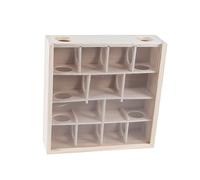 CLISPEED Juguete Laberinto De Madera para Hámster Pequeños con Cubierta De Natural Interactivo para Ejercicio y Entretenimiento De Mascotas Pequeñas