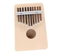 CLISPEED Kalimba Piano de Pulgar 10 Tonos de Madera Portátil para Principiantes, Instrumento Musical Mini Creativo para Niños y Adultos, Piano Dedo Afinado para Práctica y Obsequio