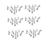 CLISPEED Kit de 200 Figuras de Soldados de Plástico Modelo Militar Estático Diferentes Poses Color Aleatorio Juego de Soldaditos de Plástico para Adecuado para Fiestas Color Aleatorio