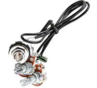 CLISPEED Kit de Arnés de Cableado para Guitarra con Potenciómetros Metálicos Duraderos Preensamblado para Instalación Rápida Repuesto Práctico para Músicos y Luthiers