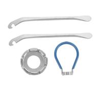 CLISPEED Kit de para Bicicleta con Llaves Duradero Palancas para Neumáticos y Calibrador de Tensión Herramienta para Reparación de Ruedas Compatible con Bicicletas de Carretera Híbridas