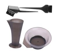 CLISPEED Kit de Tinte Cabello 4 Piezas Pincel, Cuenco Medidor y Recipiente de Plástico Duradero, Colores Surtidos, para Uso Profesional en Hogar y Salón