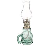 CLISPEED Lámpara de Queroseno Vintage de Vidrio para Escritorio Lámpara de Aceite Decorativa para Hogar Fácil de Usar y Resistente Iluminación Ambiental Retro