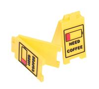 CLISPEED Letreros de Advertencia para Escritorio Oficina Señal de Ocupado Doble Cara Placa de Escritorio de Plástico Amarillo 2 Unidades para Decoración y Precaución en Lugares de