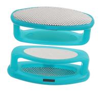 CLISPEED Lima De Pedicura Para Pies De Acero Inoxidable 2 Unidades, Tamaño Estándar, Superficie Única Para Eliminar Callos, Piel Muerta y Durezas, Para Cuidado Personal y Pedicura Profesional