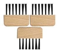 CLISPEED Limpiador de Cepillos que No Daña el Cabello Cabello de Madera 3 Piezas, Herramienta Fácil de Sostener Adecuado para Uso en Salón y Hogar para Uso en Salón y Hogar
