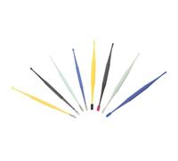 CLISPEED Limpiador de Cerumen 8 Piezas Doble Extremo, Herramientas Profesionales para Limpieza Segura de Oídos, Cuchara Plástica y Espiral Reutilizable, Kit Portátil para Cuidado