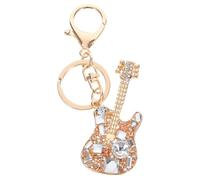 CLISPEED Llavero de Guitarra de Aleación de Zinc Brillo, Colgante | Bolso y Llaves del Coche, Estilo Creativo y Elegante, Detalle Musical para Amantes Música