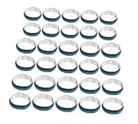 CLISPEED Lote 50 Anillos de Humor Que Cambian de Color, Varios Tamaños (16-20 Mm), Anillos de Cambio para Mujeres y Niños, Joyería Divertida para Uso Diario y Regalos Color Aleatorio