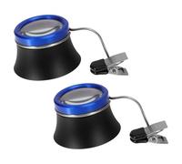 CLISPEED Lupa Clip para Reparación de Relojes 20x Lupa de Aleación de Aluminio para Inspección Precisa para Joyería y Coleccionistas de Monedas Ayuda Visual para Personas Mayores