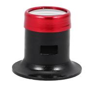 CLISPEED Lupa de Aumento para Joyero y Reparación de Relojes 10X Aumento Lente de Cristal Luz Integrada Diseño Ergonómico y Aluminio Resistente Adecuado para Trabajos de Precisión y