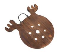 CLISPEED Macetero Colgante de Madera 25X25 CM para Helechos y Orquídeas Soporte Vertical para Plantas Trepadoras y Suculentas Jardinera de Pared para Decoración Interior y Exterior