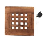 CLISPEED Madera Maciza con Ruedas de Plástico para Macetas Bandeja Móvil | Base para Maceteros Pesados, Diseño Hueco con Drenaje, Bordes Redondeados y Superficie Lisa