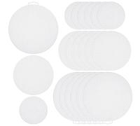 CLISPEED Mallas de Plástico Multifunción para Bordado Punto Cruz, 30 Piezas Redondas (14.7 Cm, 11.5 Cm, 7.7 Cm), Accesorio de Costura para Bricolaje y Manualidades en Casa